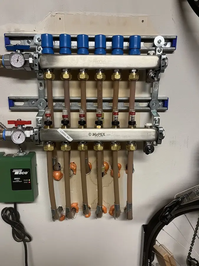 Plumber performing Leak Detection at a residential property in Saddle River